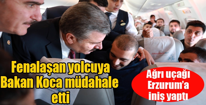 Sağlık Bakanı Fahrettin Koca'dan fenalaşan yolcuya müdahale