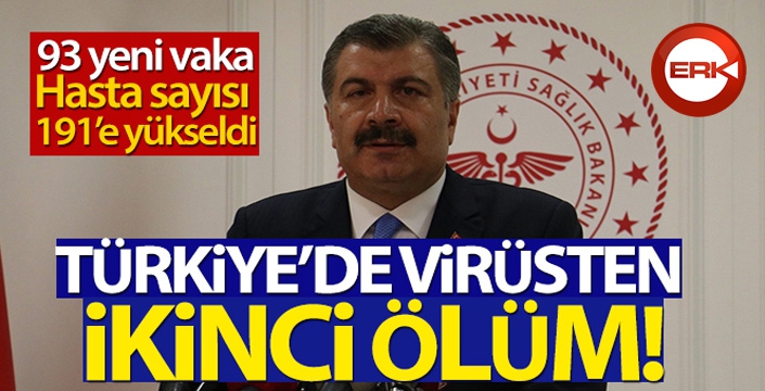 Sağlık Bakanı Koca: '61 yaşında erkek bir hastamızı kaybettik'