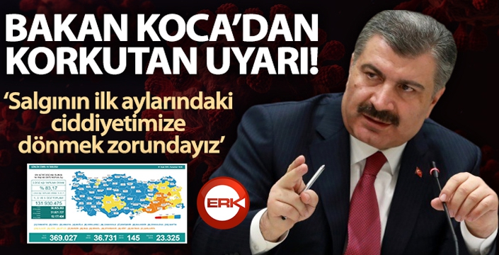 Sağlık Bakanlığı, Türkiye'nin son 24 saatlik korona virüs tablosunu açıkladı