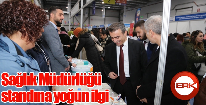 Sağlık Müdürlüğü standına yoğun ilgi