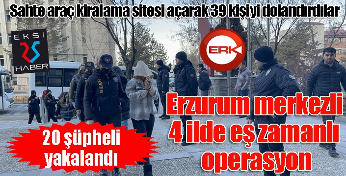 Sahte araç kiralama sitesi açarak 39 kişiyi dolandırdılar