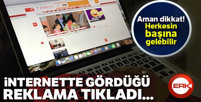 Sahte banka reklamına tıkladı, 18 bin lira dolandırıldı