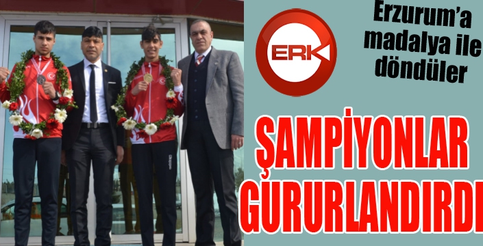 Şampiyonlar gururlandırdı...