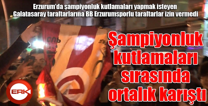 Şampiyonluk kutlamaları sırasında ortalık karıştı