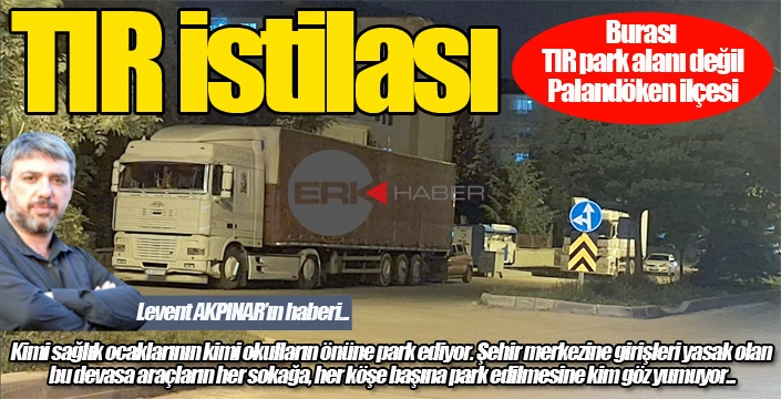 Şehir merkezini park alanına çevirdiler... Devasa araçlar korku saçıyor...