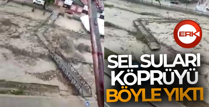 Sel suları 2 köprüyü yıktı, evleri su bastı