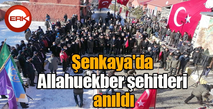 Şenkaya'da Allahuekber şehitleri anıldı