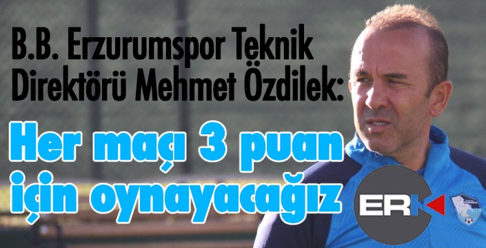Şifo Mehmet: Her maçı kazanmak için mücadele edeceğiz