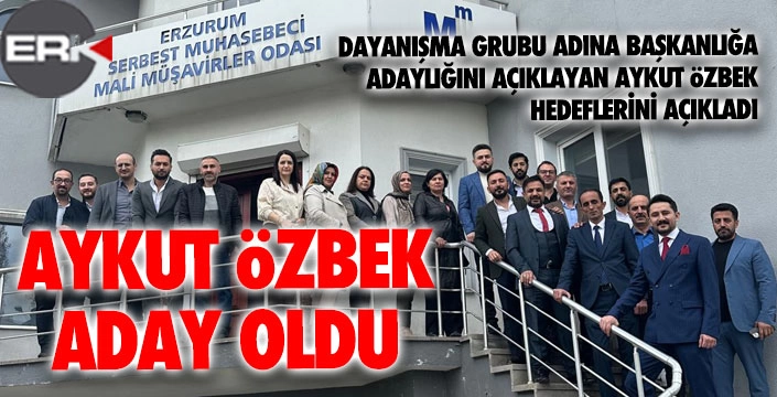 SMMMO'ya Aykut Özbek aday oldu...