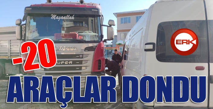 Soğuk araçları dondurdu