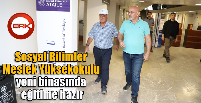 Sosyal Bilimler Meslek Yüksekokulu yeni binasında eğitime hazır