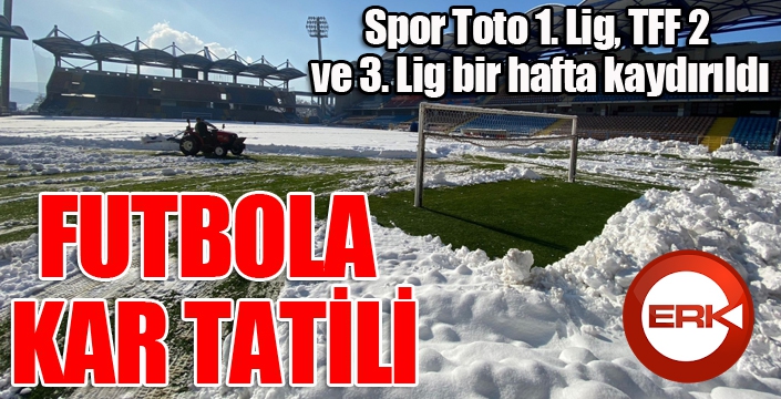 Spor Toto 1. Lig, TFF 2 ve 3. Lig bir hafta kaydırıldı