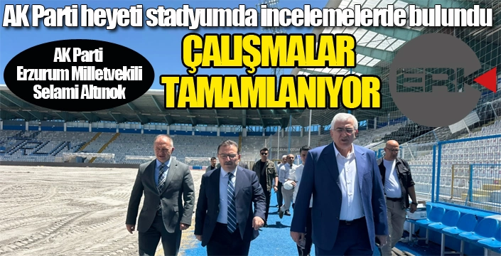 Stadyumdaki çalışmalar en kısa sürede tamamlanacak...