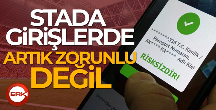 Statlara girişlerde HES kodu zorunluğu ve 12 yaş sınırlaması kalktı