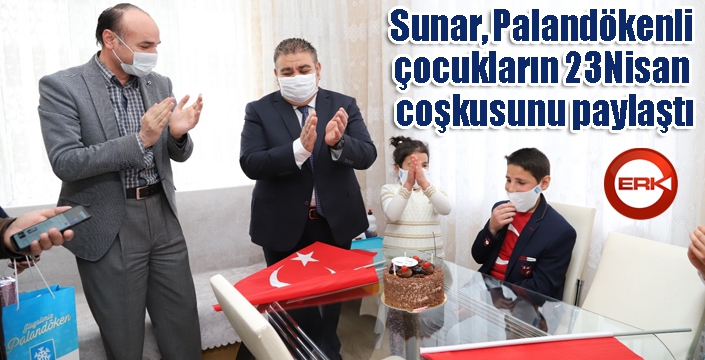 Sunar, Palandökenli çocukların 23Nisan coşkusunu paylaştı