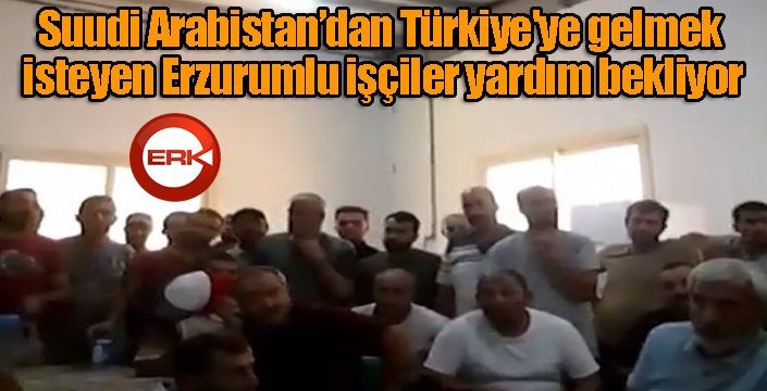 Suudi Arabistan’dan Türkiye'ye gelmek isteyen Erzurumlu işçiler yardım bekliyor