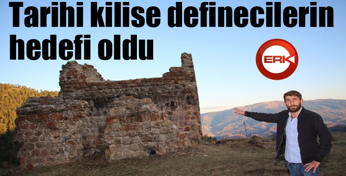 Tarihi kilise defineciler tarafından yok edildi