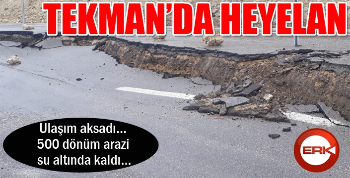 Tekman’da heyelan