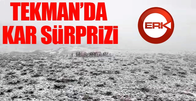 Tekman’da Mayıs ayında kar sürprizi