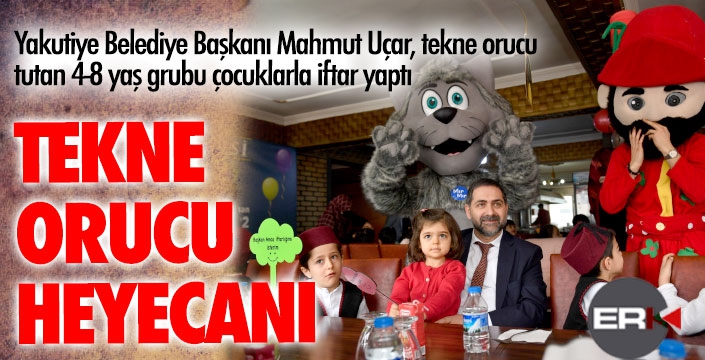 Tekne orucu tutan çocukların iftar heyecanı  