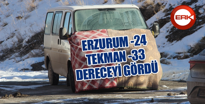 Termometreler eksi 33’ü gösterdi