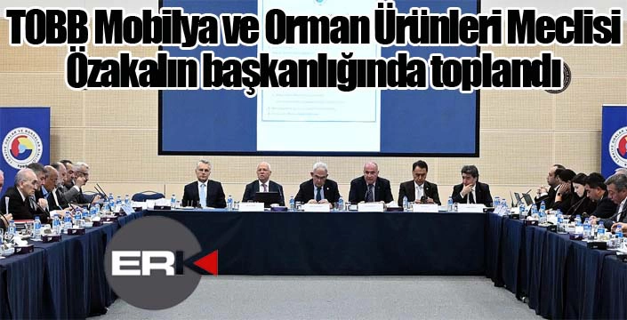 TOBB Mobilya ve Orman Ürünleri Meclisi, Özakalın başkanlığında toplandı