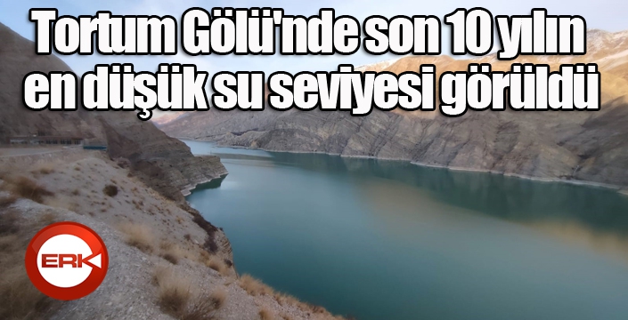 Tortum Gölü'nde son 10 yılın en düşük su seviyesi görüldü