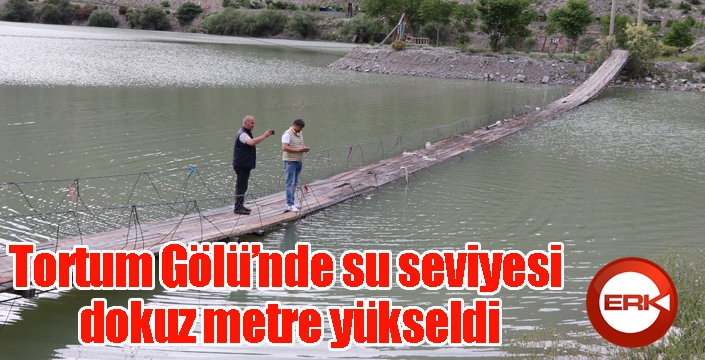 Tortum Gölü’nde su seviyesi dokuz metre yükseldi