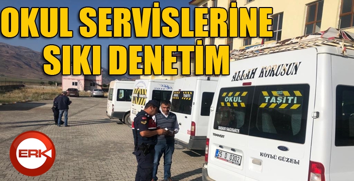 Trafik Jandarma ekiplerinden okul servislerine denetim