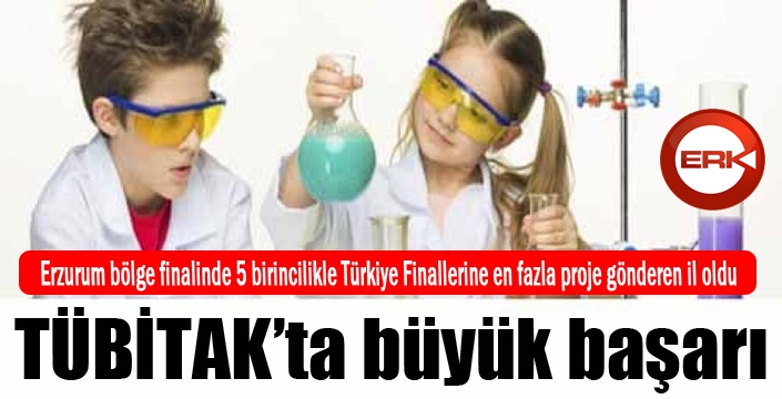 TÜBİTAK Ortaokullar Arası Bölge Yarışmasında büyük başarı