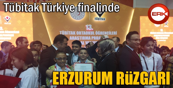 Tübitak Türkiye finalinde Erzurum rüzgarı