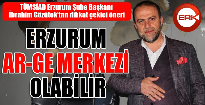 TÜMSİAD Şube Başkanı Gözütok: Erzurum AR-GE merkezi olabilir...