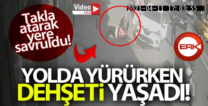 Turist kadının dehşeti yaşadığı kaza kamerada