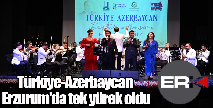 Türkiye-Azerbaycan Erzurum'da tek yürek oldu