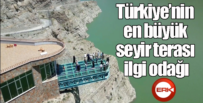 Türkiye’nin en büyük seyir terası ilgi odağı