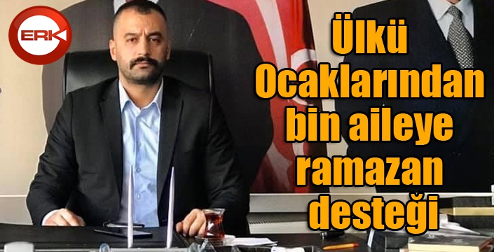 Ülkü Ocaklarından bin aileye ramazan desteği