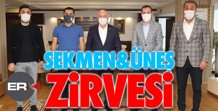 Üneş, Başkan Sekmen'i ziyaret etti