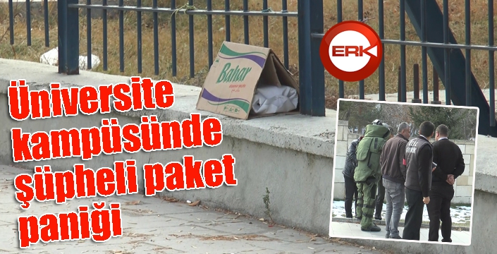 Üniversite kampüsünde şüpheli paket paniği