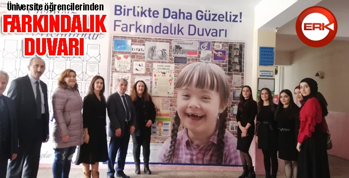 Üniversite öğrencilerinden “Farkındalık Duvarı” projesi