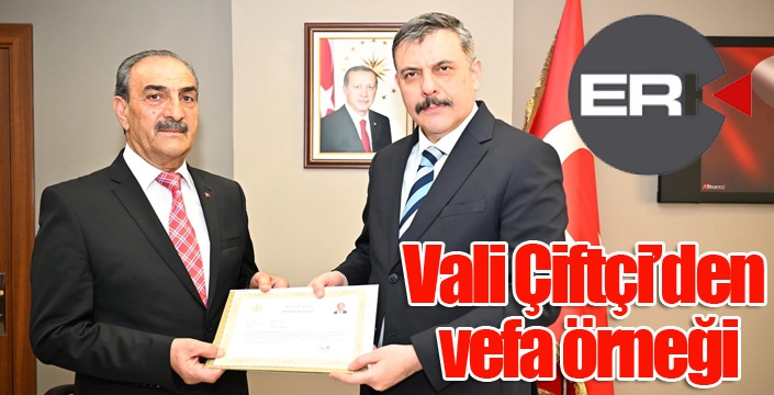 Vali Çiftçi’den vefa örneği