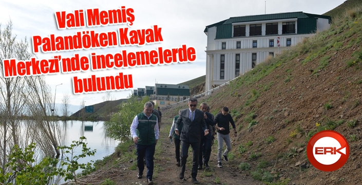 Vali Memiş, Palandöken Kayak Merkezi’nde incelemelerde bulundu