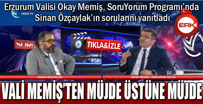 Vali Memiş'ten müjde üstüne müjde...