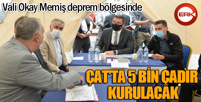 Vali Okay Memiş deprem bölgesinde