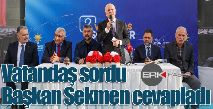 Vatandaş sordu, Başkan cevapladı