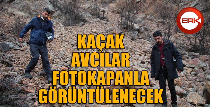 Yaban hayatı sahalarında avlananlar fotokapanla görüntülenecek