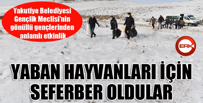 Yaban hayvanları için seferber oldular...