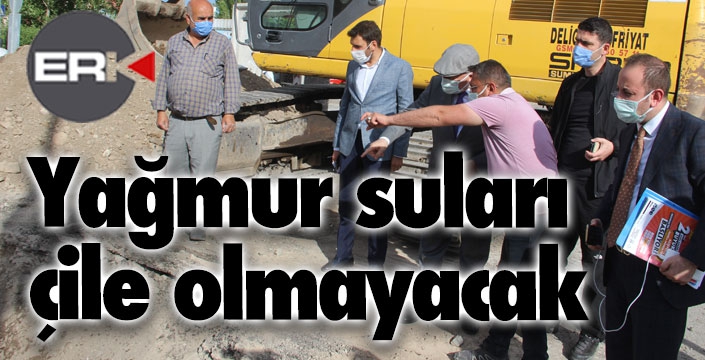 Yağmur suları artık Erzurum için çile olmayacak 