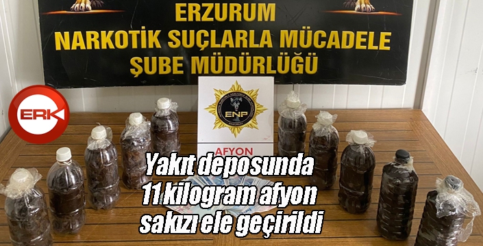 Yakıt deposunda 11 kilogram afyon sakızı ele geçirildi