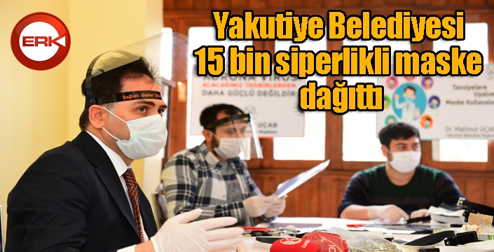 Yakutiye Belediyesi 15 bin siperlikli maske dağıttı