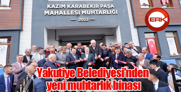 Yakutiye Belediyesi’nden yeni muhtarlık binası